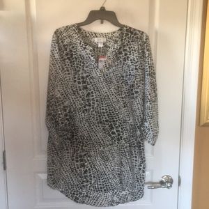 Black and White Tunic Top